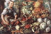 BEUCKELAER, Joachim, Market Woman with Fruit, Vegetables and Poultry  intre